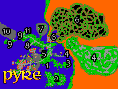 Mapa de Pyre City